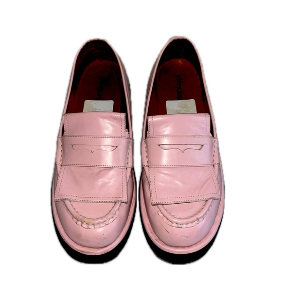 Jeffrey Campbell Pink Platform Penny Loafers - Picture 1 of 6
